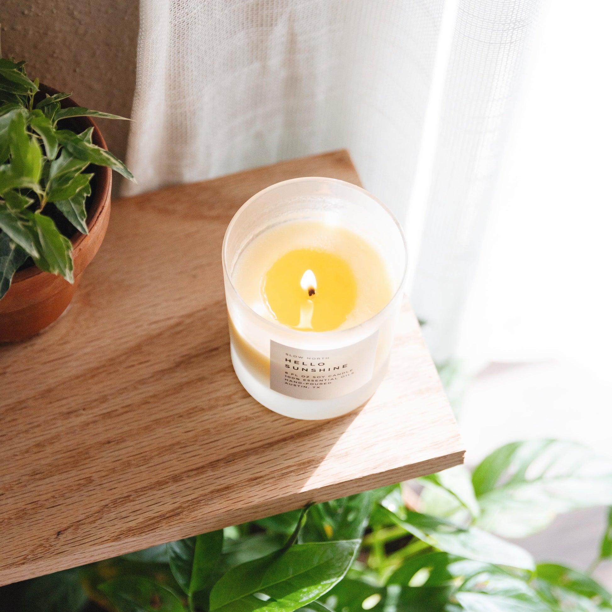 Hello Sunshine Signature Candle Grapefruit Geranium Lime
