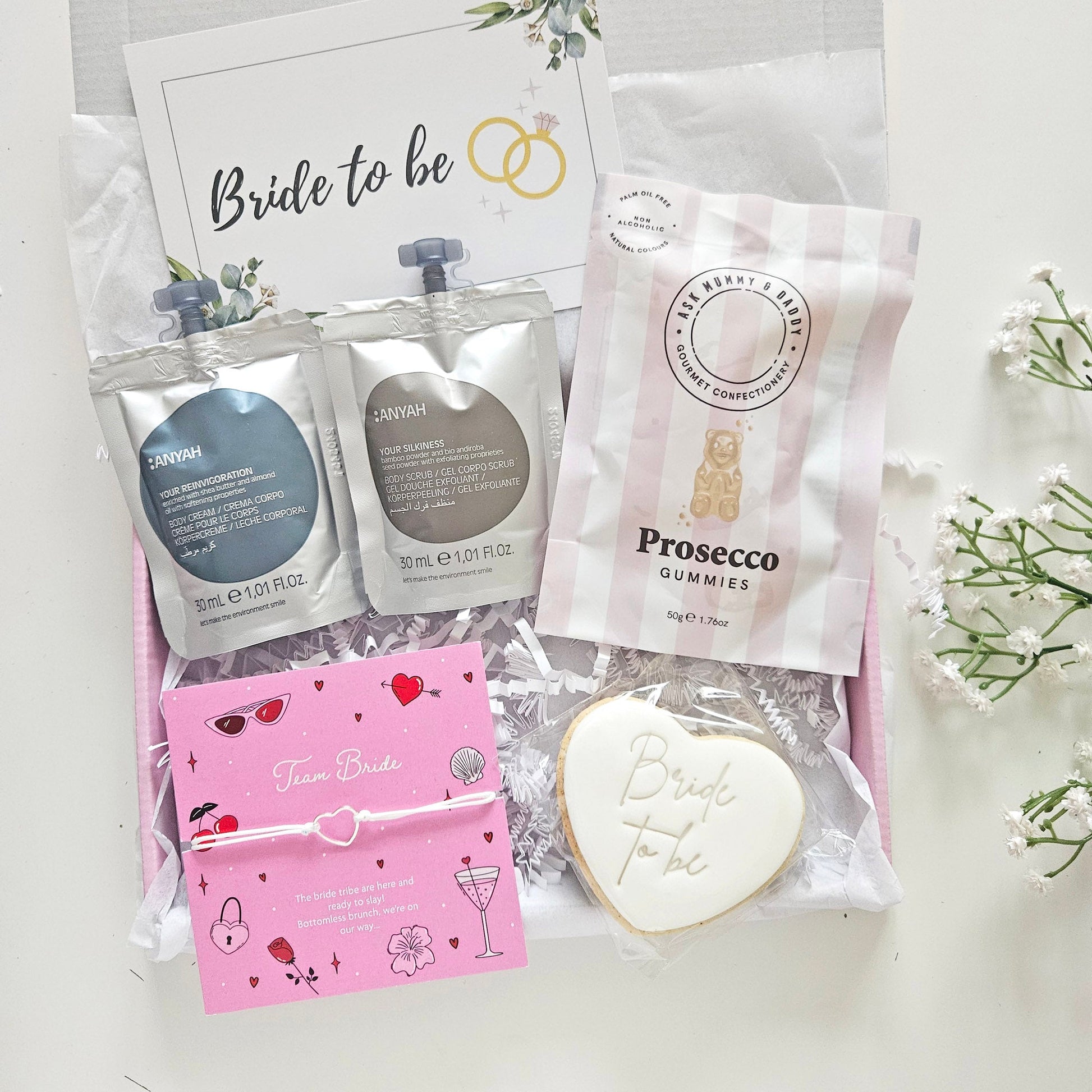 Team Bride Mini Gift Box Spa and Treats Set