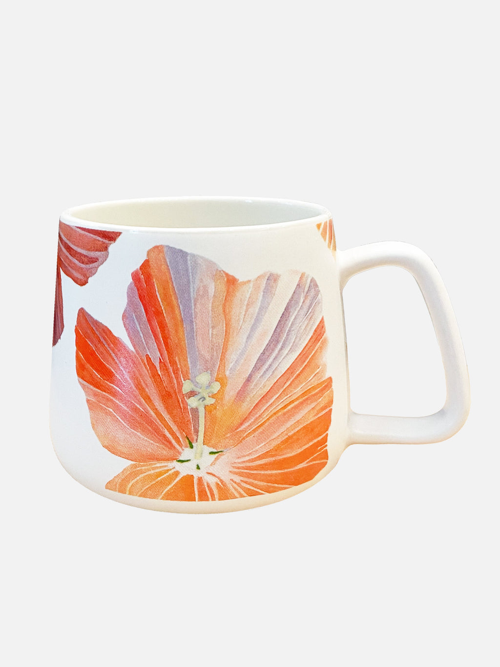 Porcelain Hibiscus Mug
