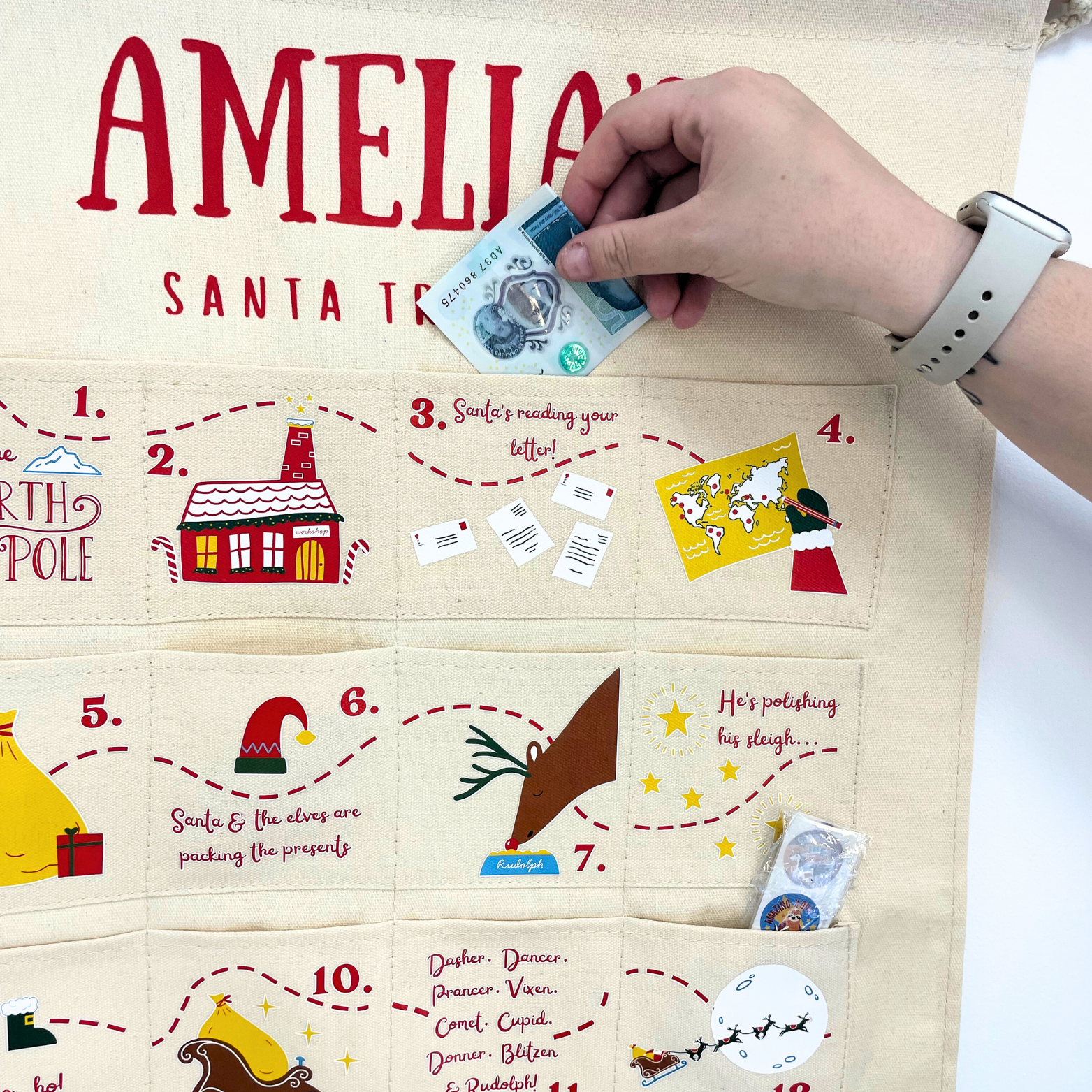 Personalised Santa Tracker Advent Calendar for Kids and Family
