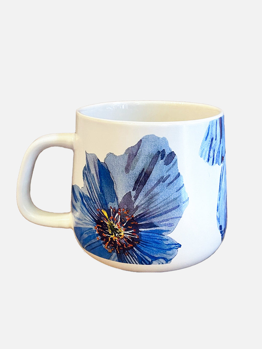 Himalayan Blue Poppies Porcelain Mug