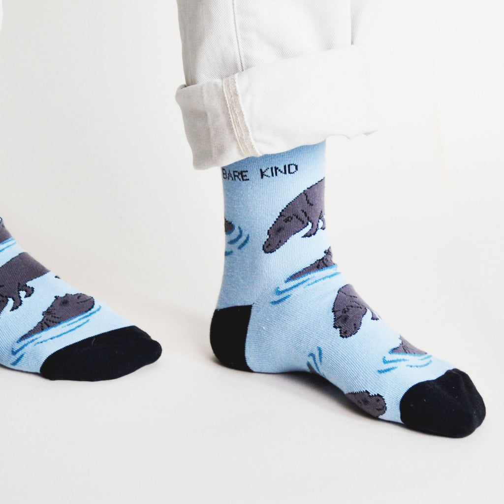 Save the Hippos Bamboo Socks