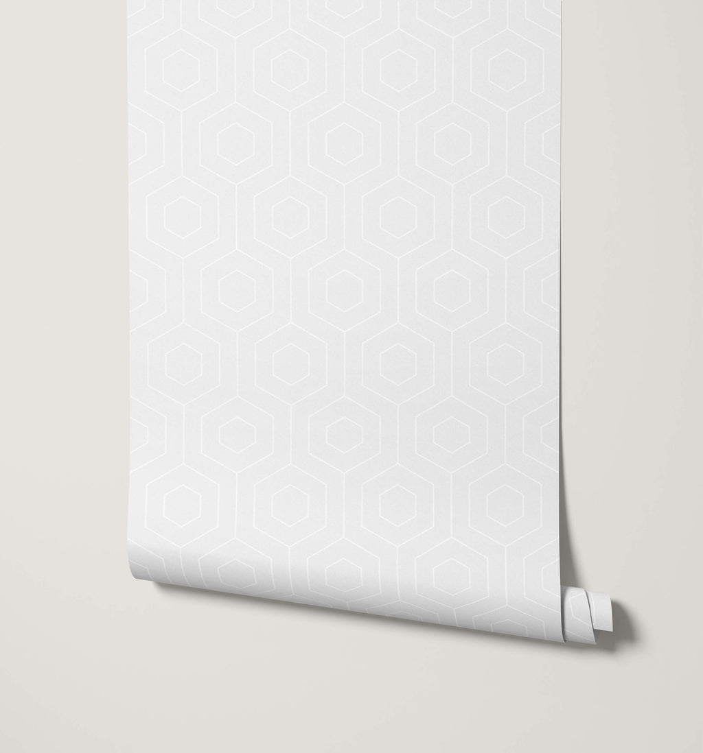 Hive Hexagonal Retro Wallpaper