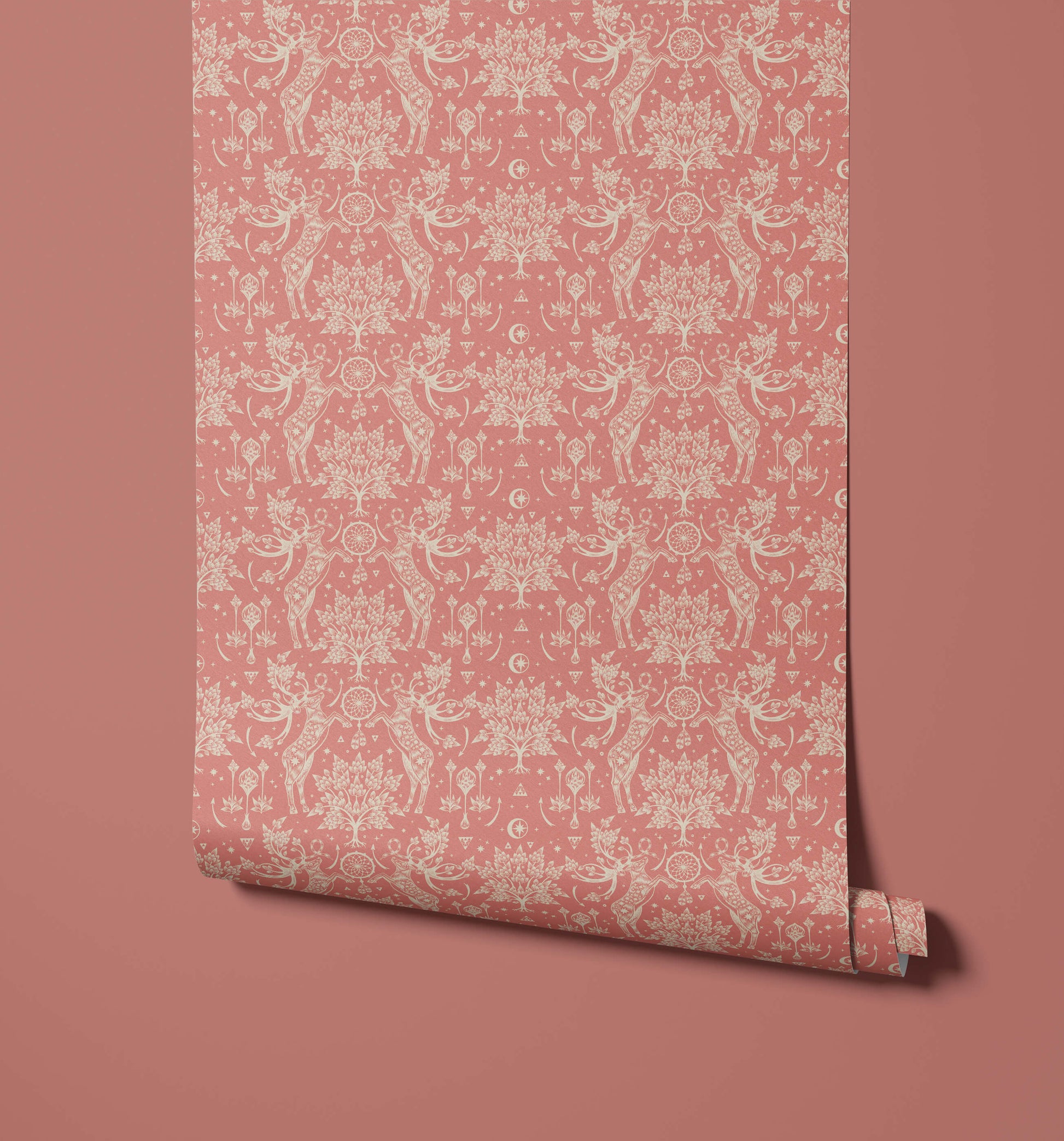 Scandi Deer Wallpaper
