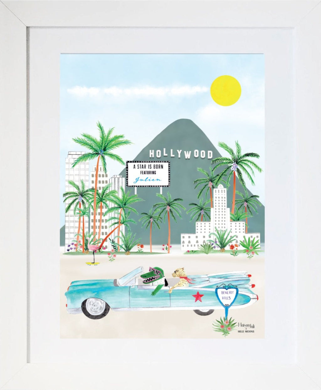 The Personalised Hollywood Artwork for Boys