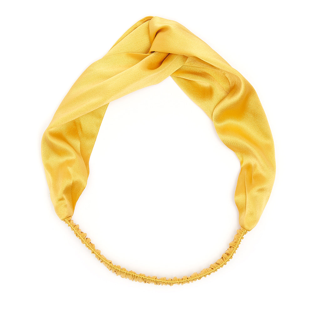 Dottie Silk Headband in Honeybee