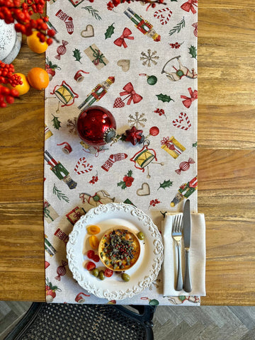 European-Made Festive Table Runner – Bright & Durable by Hortensias Home at www.brixbailey.com