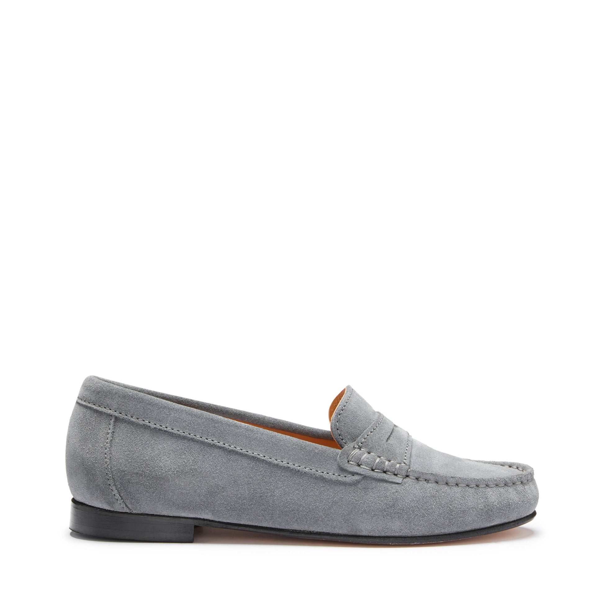 Women's Penny Loafers in Slate Grey Suede