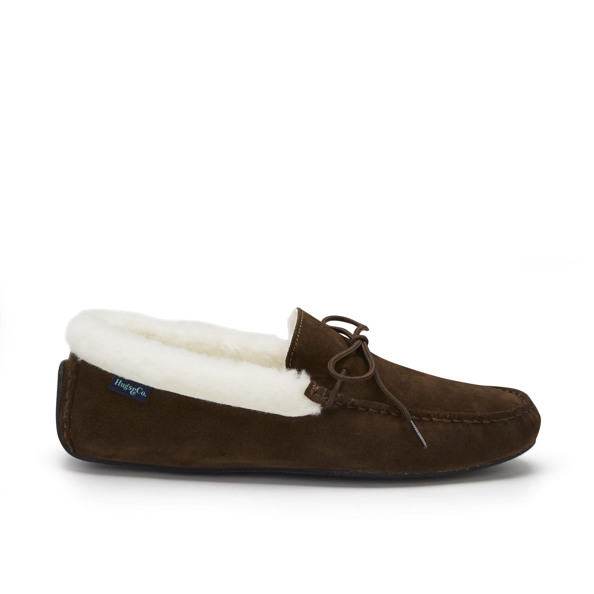 Brown Suede Sheepskin Slippers