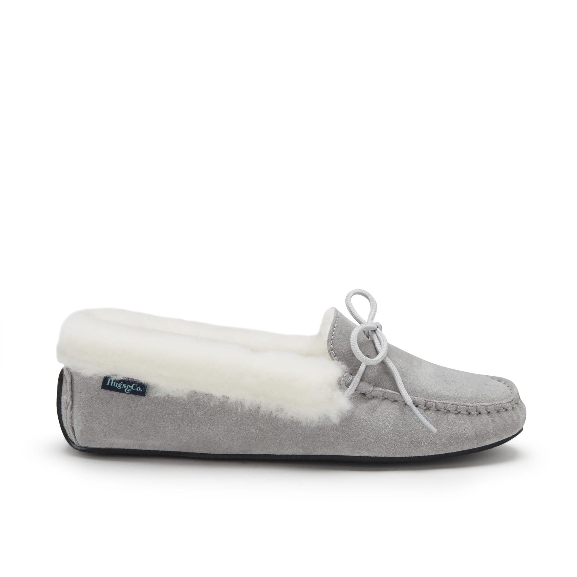 Women's Dove Grey Sheepskin Slippers