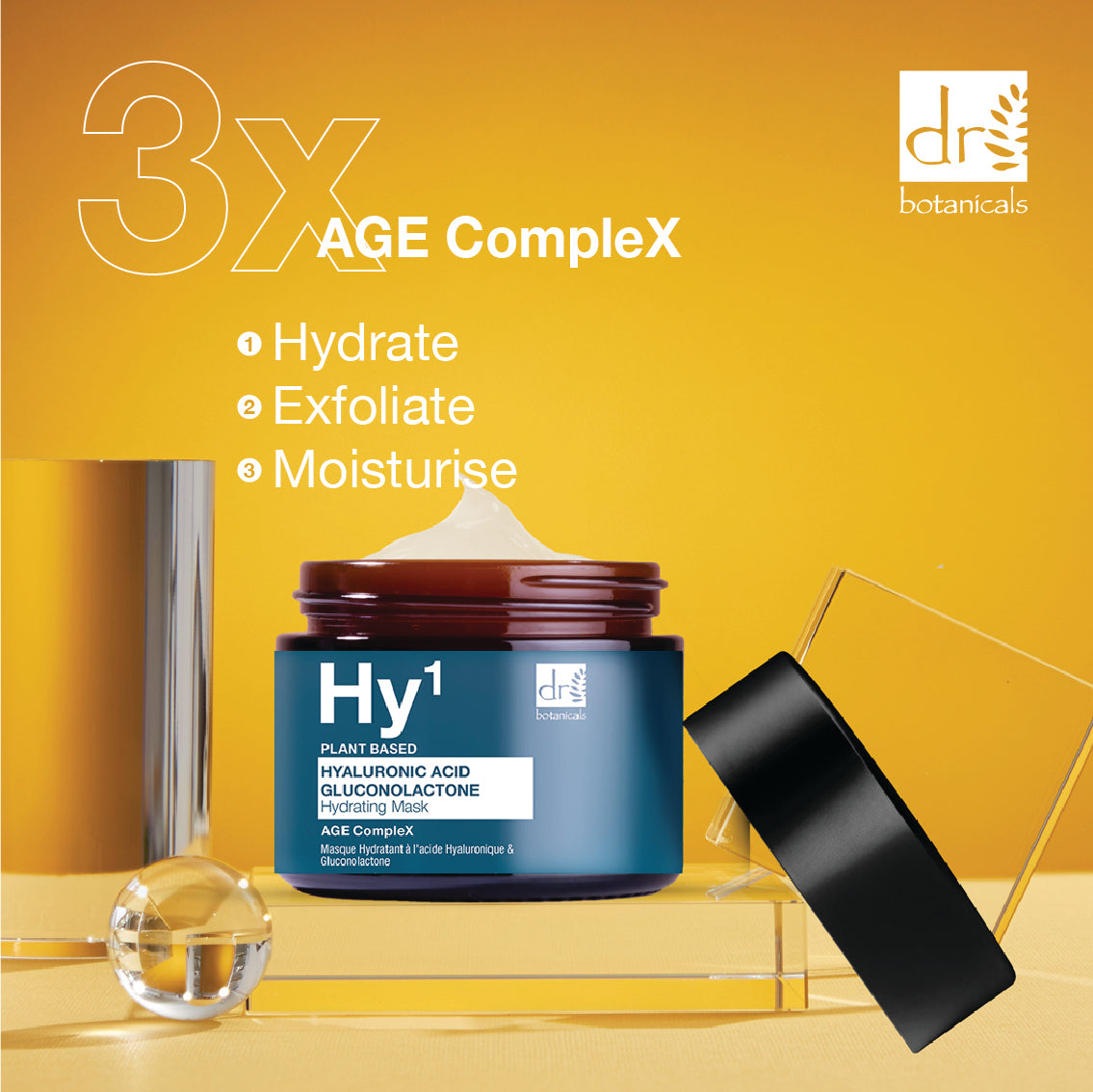 Hyaluronic Acid 1% and Gluconolactone Hydration Mask 60ml