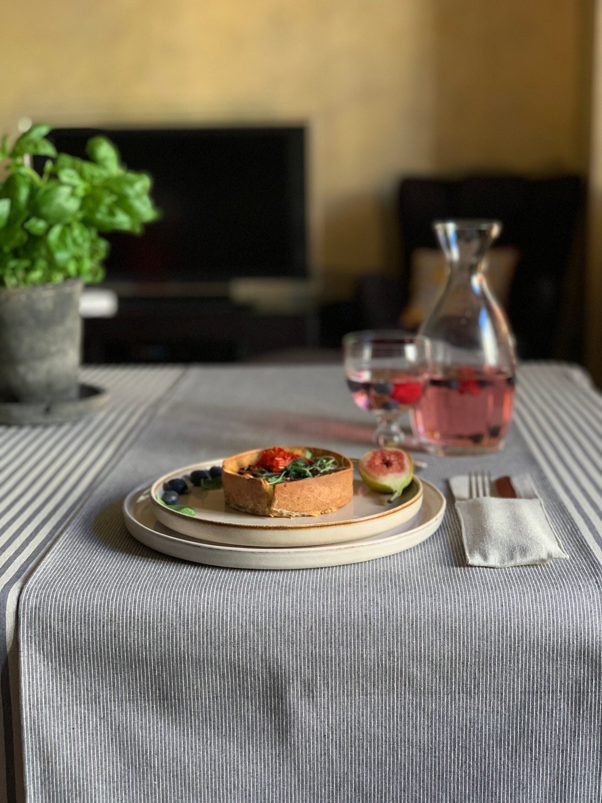 Nord 2 Recycled Fabric Table Runner – Elegant & Sustainable by Hortensias Home at www.brixbailey.com