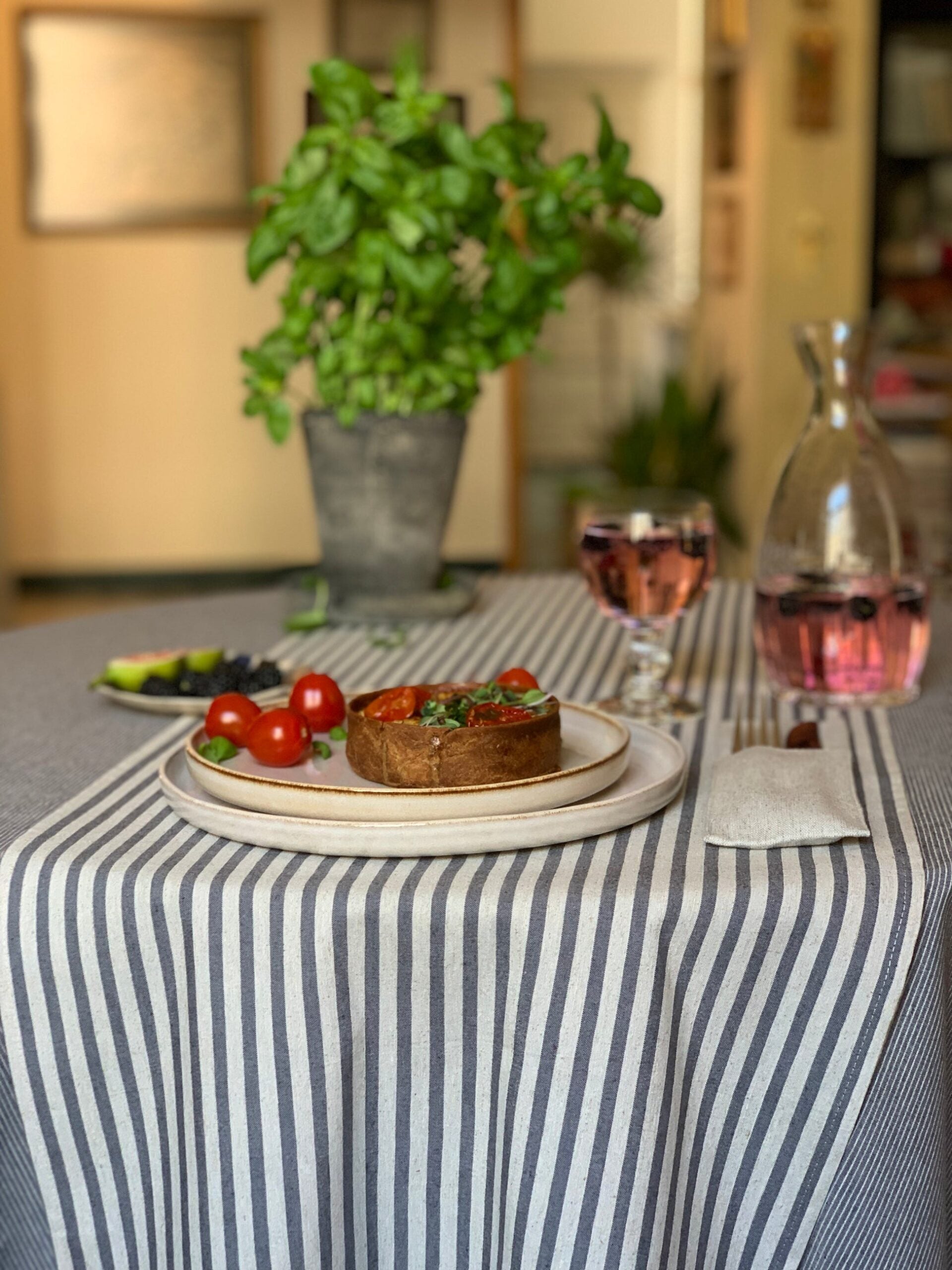 Eco-Friendly Striped Table Runner – Nord Collection by Hortensias Home at www.brixbailey.com