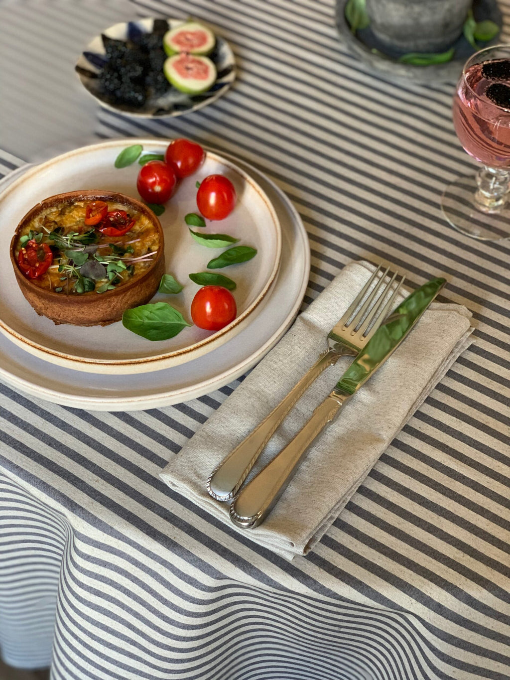 Nordic Style Round Tablecloth – Eco-Friendly & Elegant by Hortensias Home at www.brixbailey.com