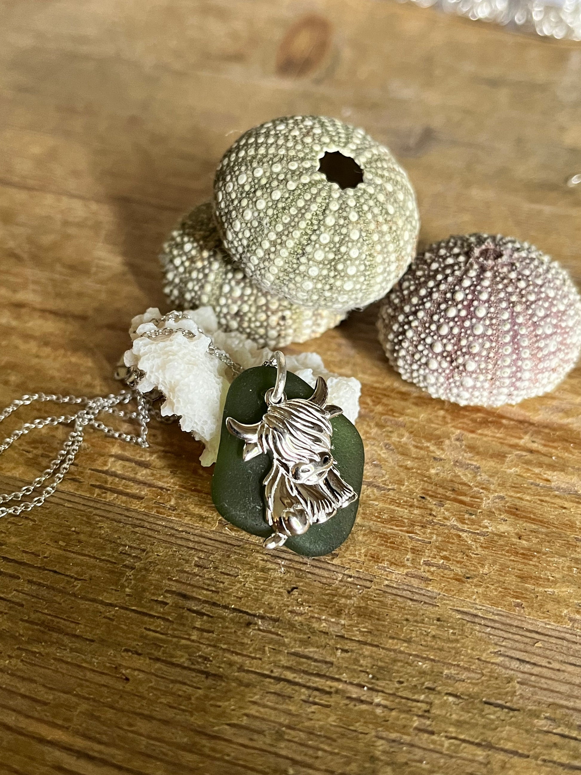 Highland Cow Pendants 925