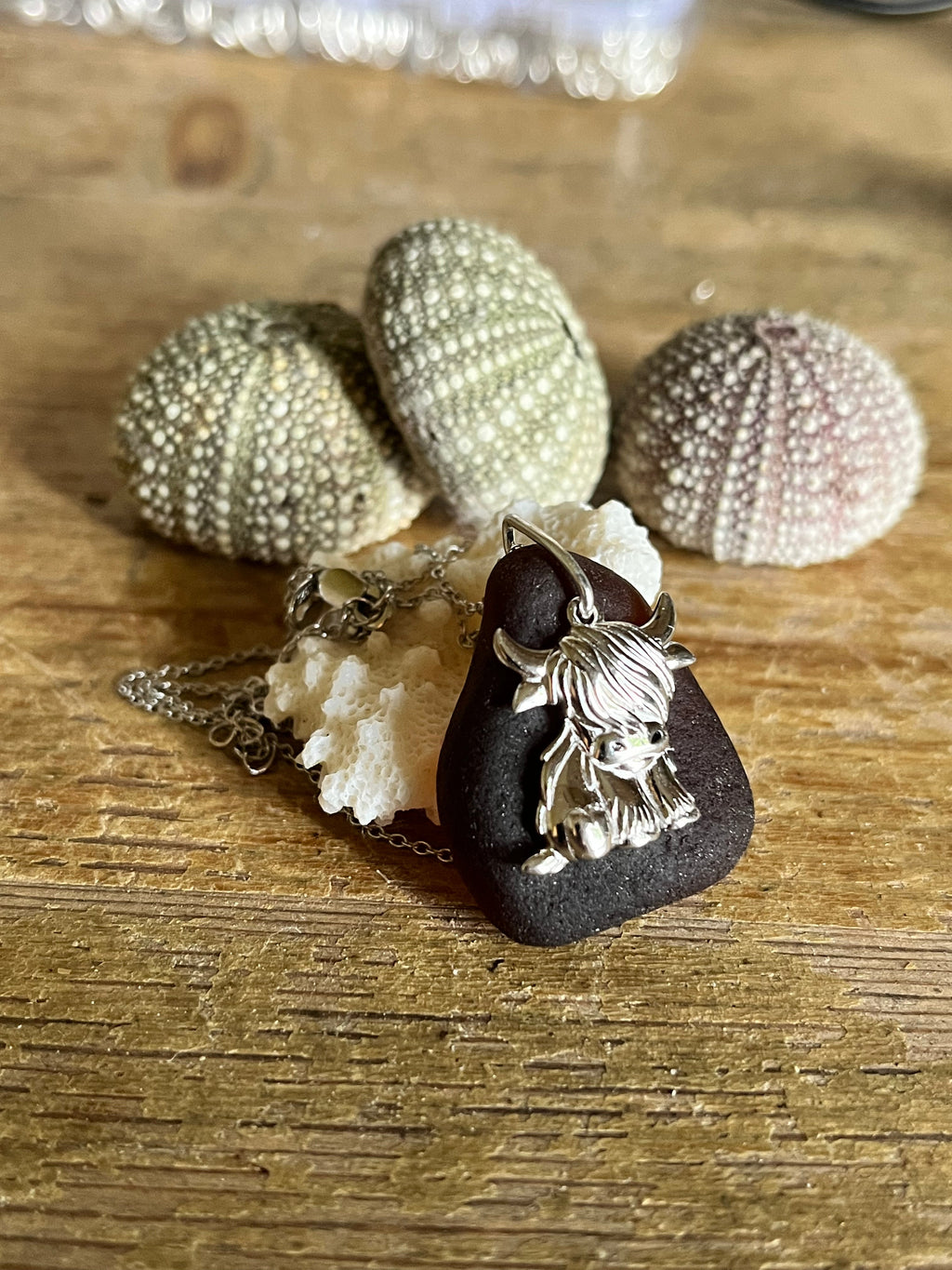 Highland Cow Pendants 925