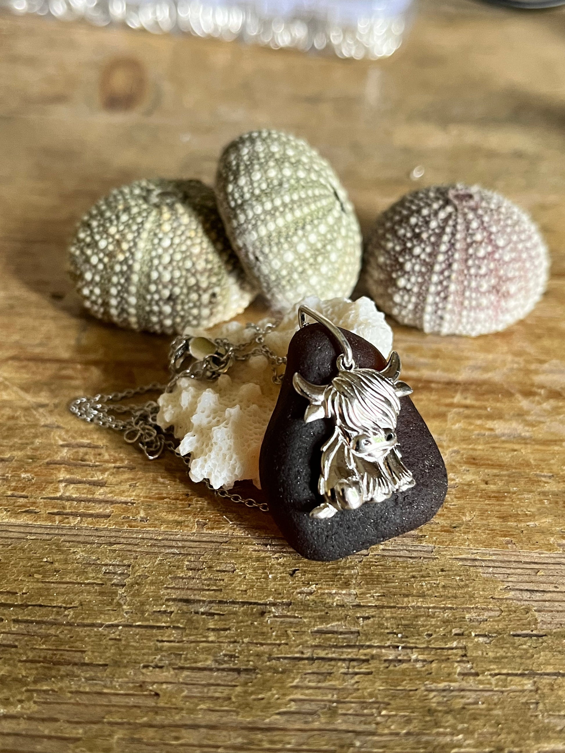 Highland Cow Pendants 925