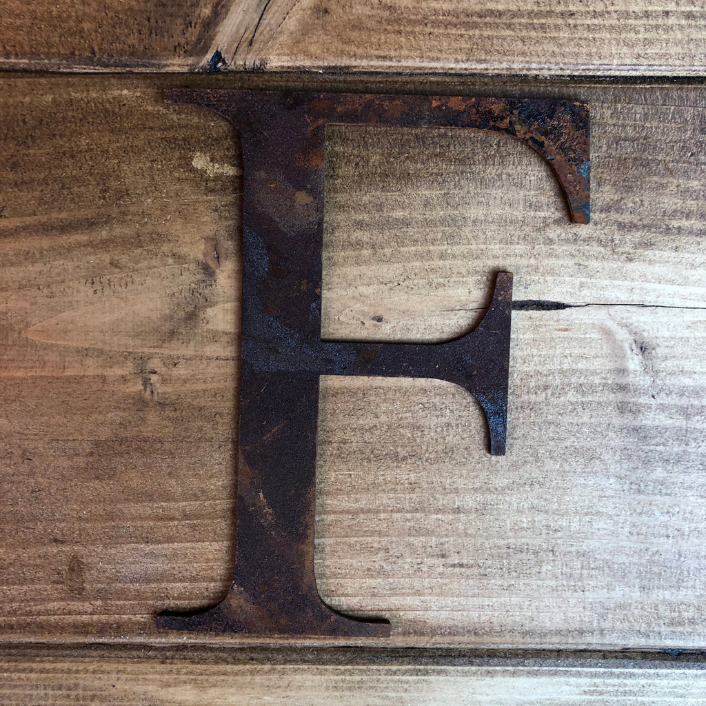 Classic Rusty Metal Letters 5" And 12" A-Z 0-9 Rustic Signs For The Home And Garden