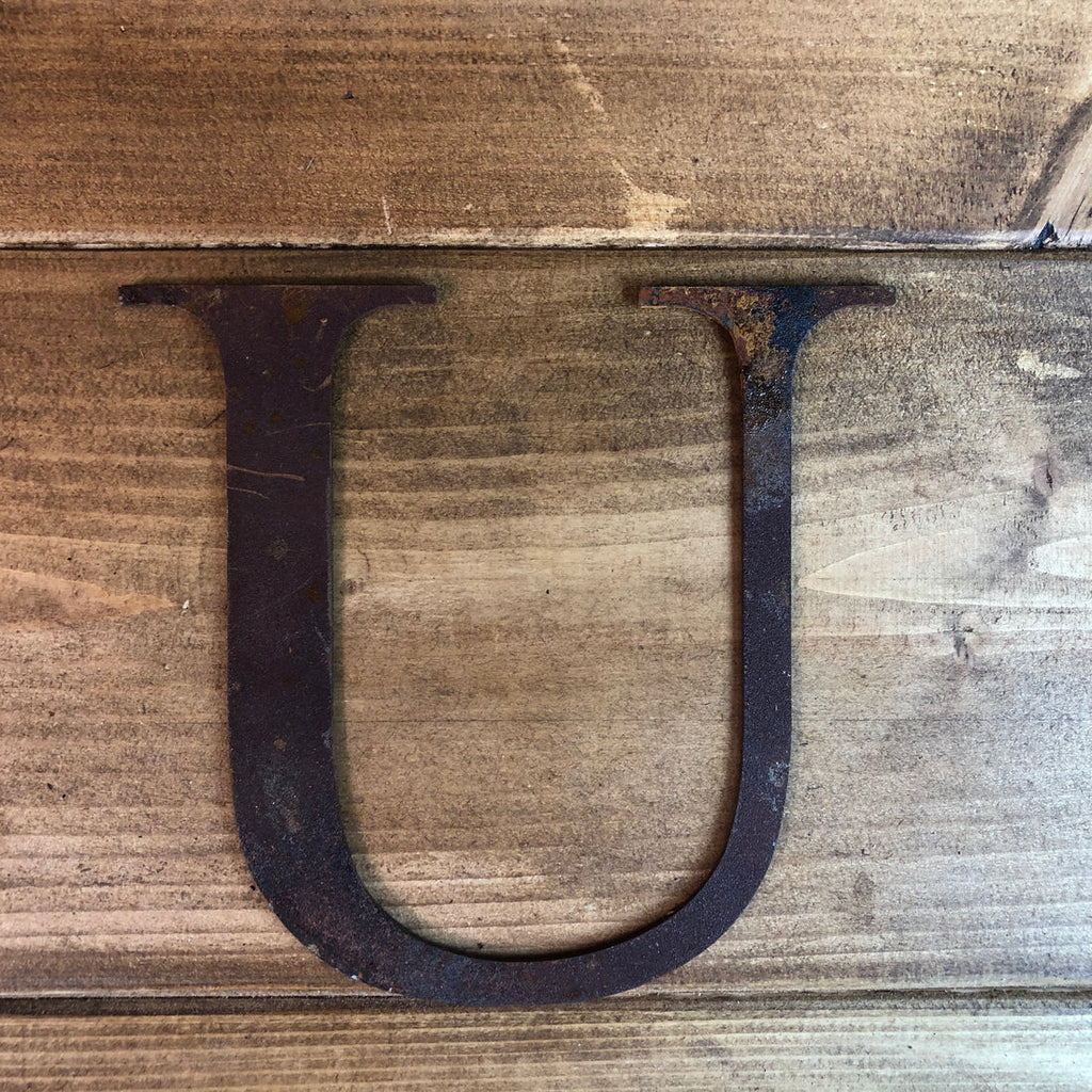 Classic Rusty Metal Letters 5" And 12" A-Z 0-9 Rustic Signs For The Home And Garden