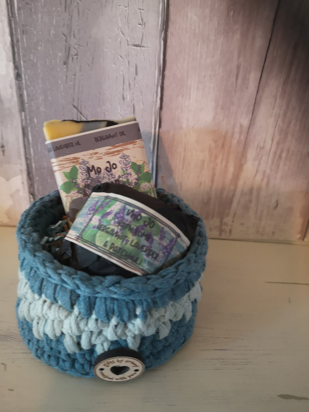 Recycled Cotton Basket Mo Jo Gift set