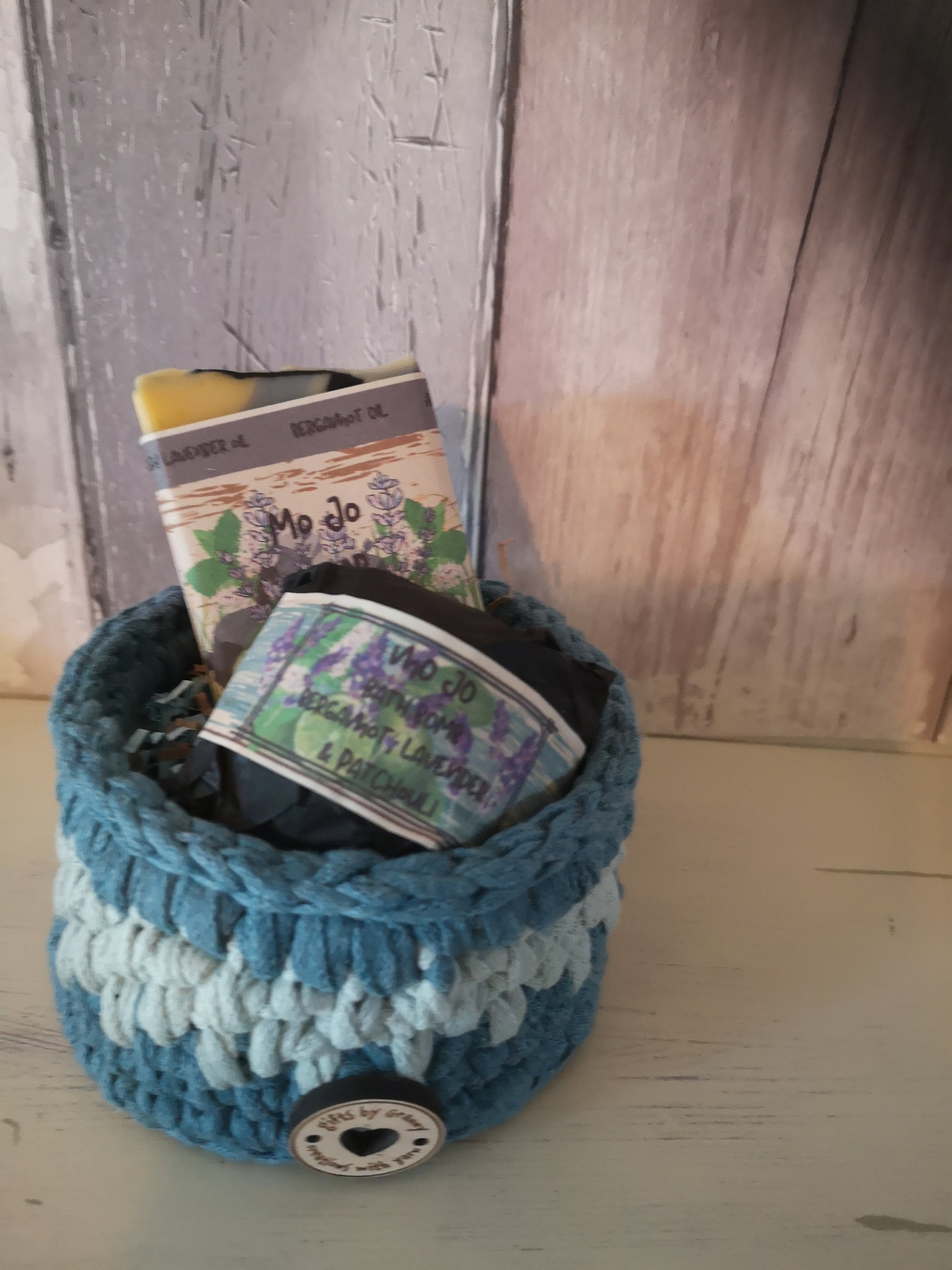 Recycled Cotton Basket Mo Jo Gift set