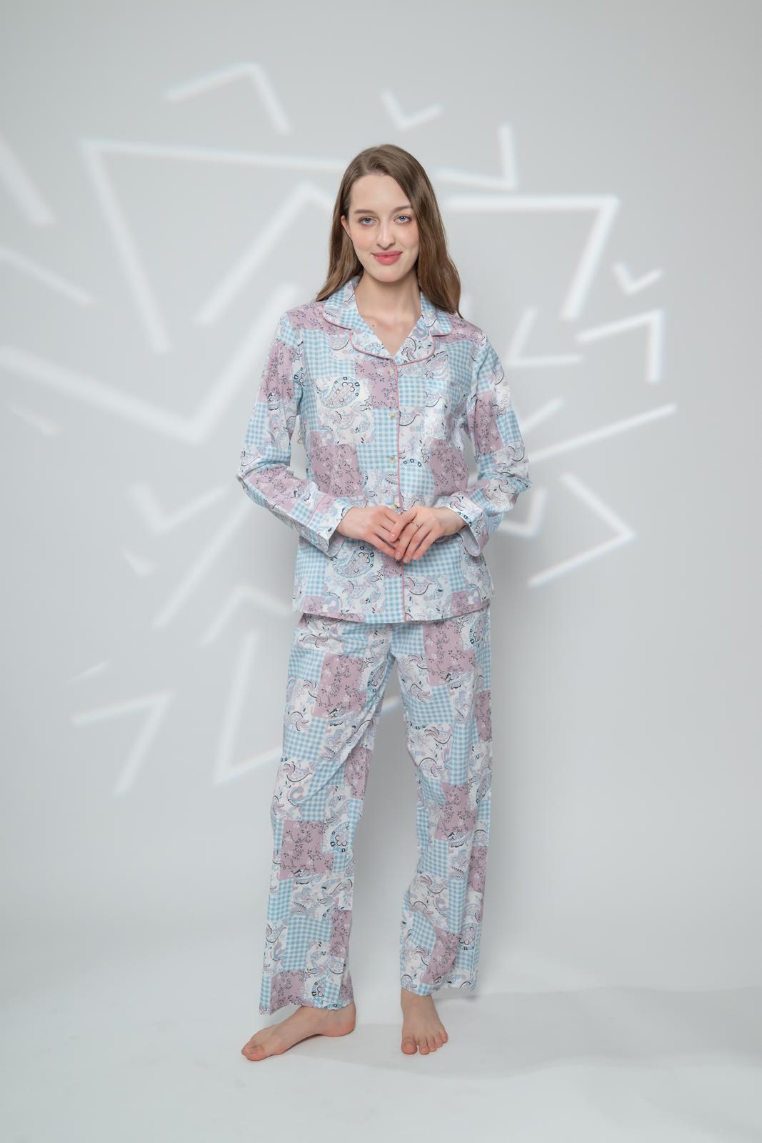 Cotton Candy Pyjamas in Gingham and Paisley