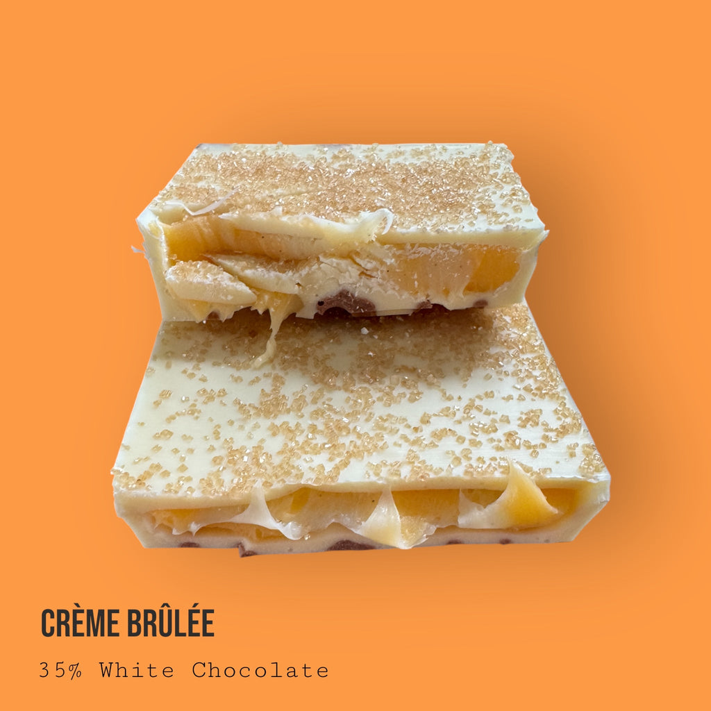 Creme Brulee Custard and Vanilla White Chocolate Dessert Bar 230g