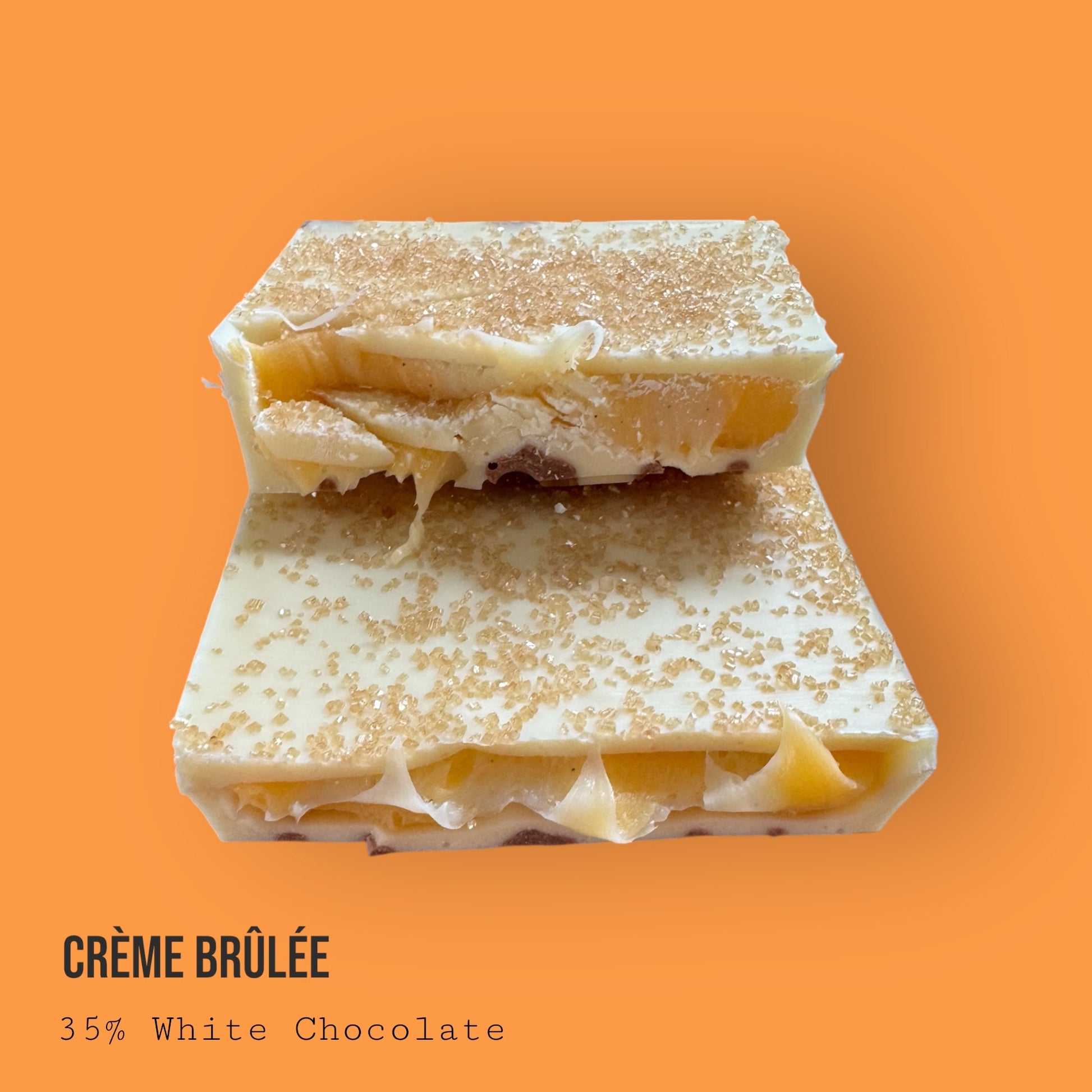 Creme Brulee Custard and Vanilla White Chocolate Dessert Bar 230g