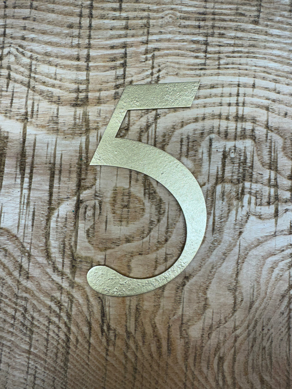 Distressed Gold 5" or 12" Classic Metal Letters, A-Z, 0-9