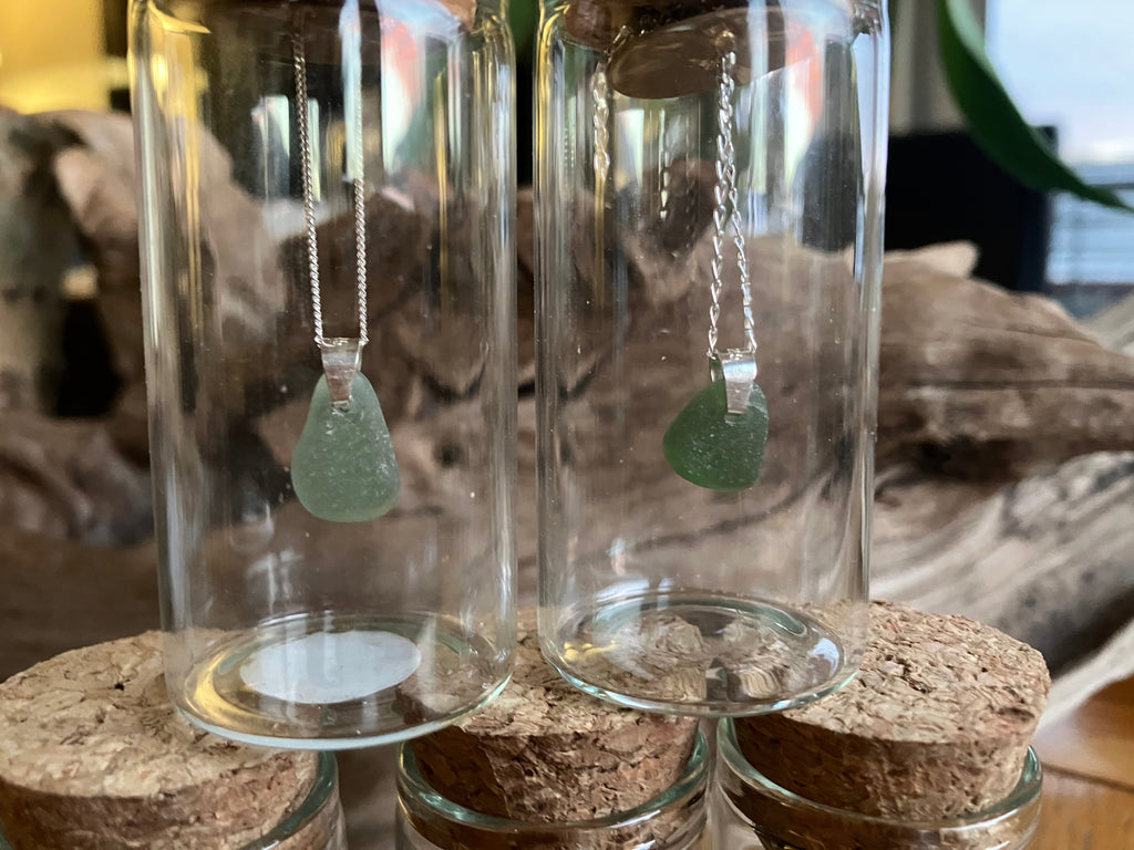 Seaglass Mermaids Tears 925 Necklaces