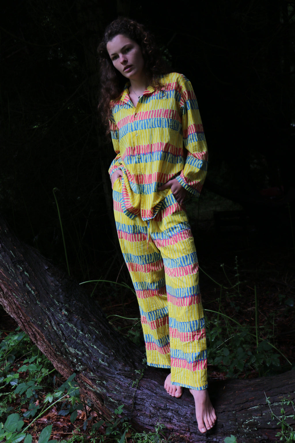 Yellow Can Noodle Pyjama Set