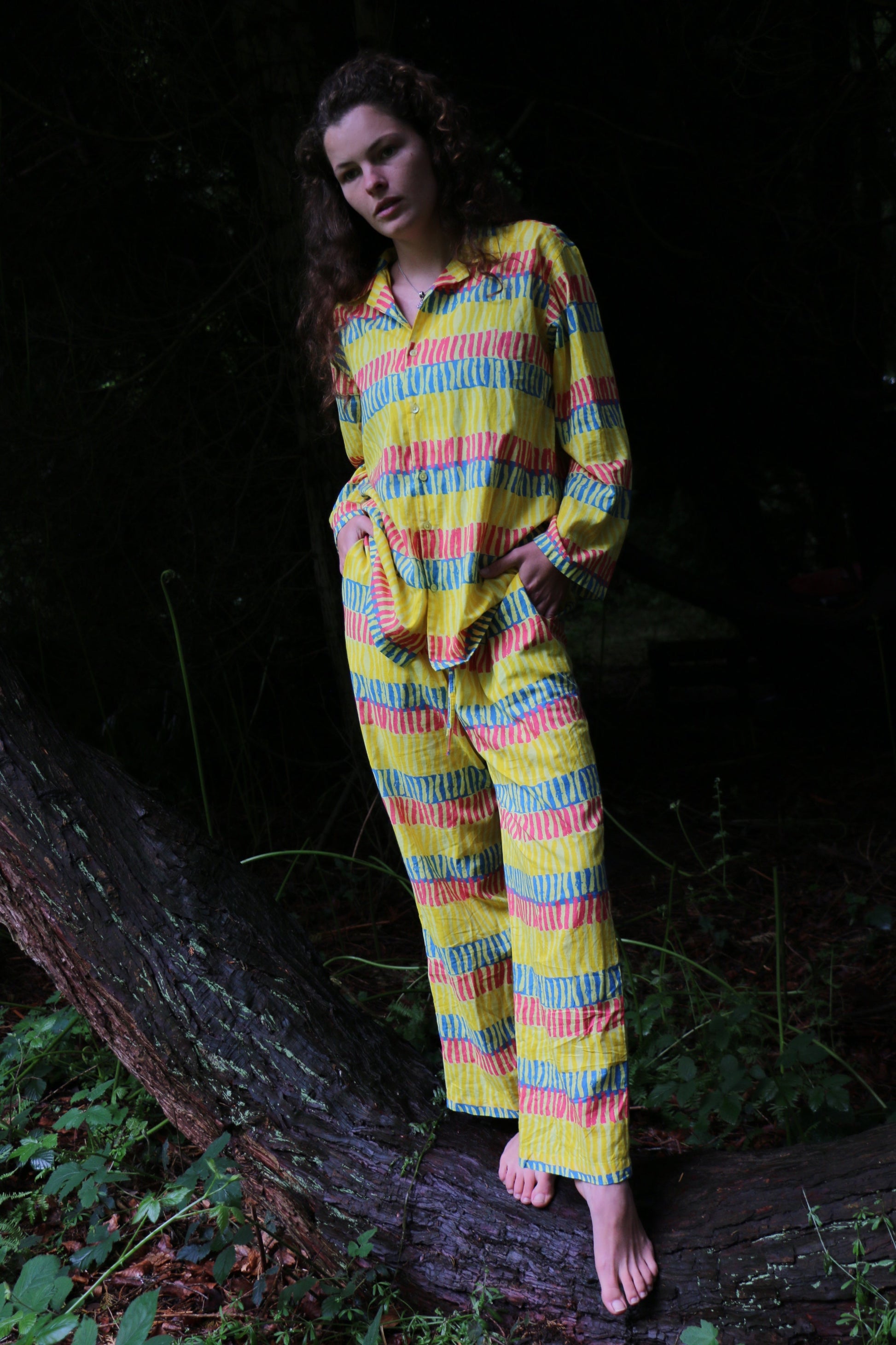 Yellow Can Noodle Pyjama Set