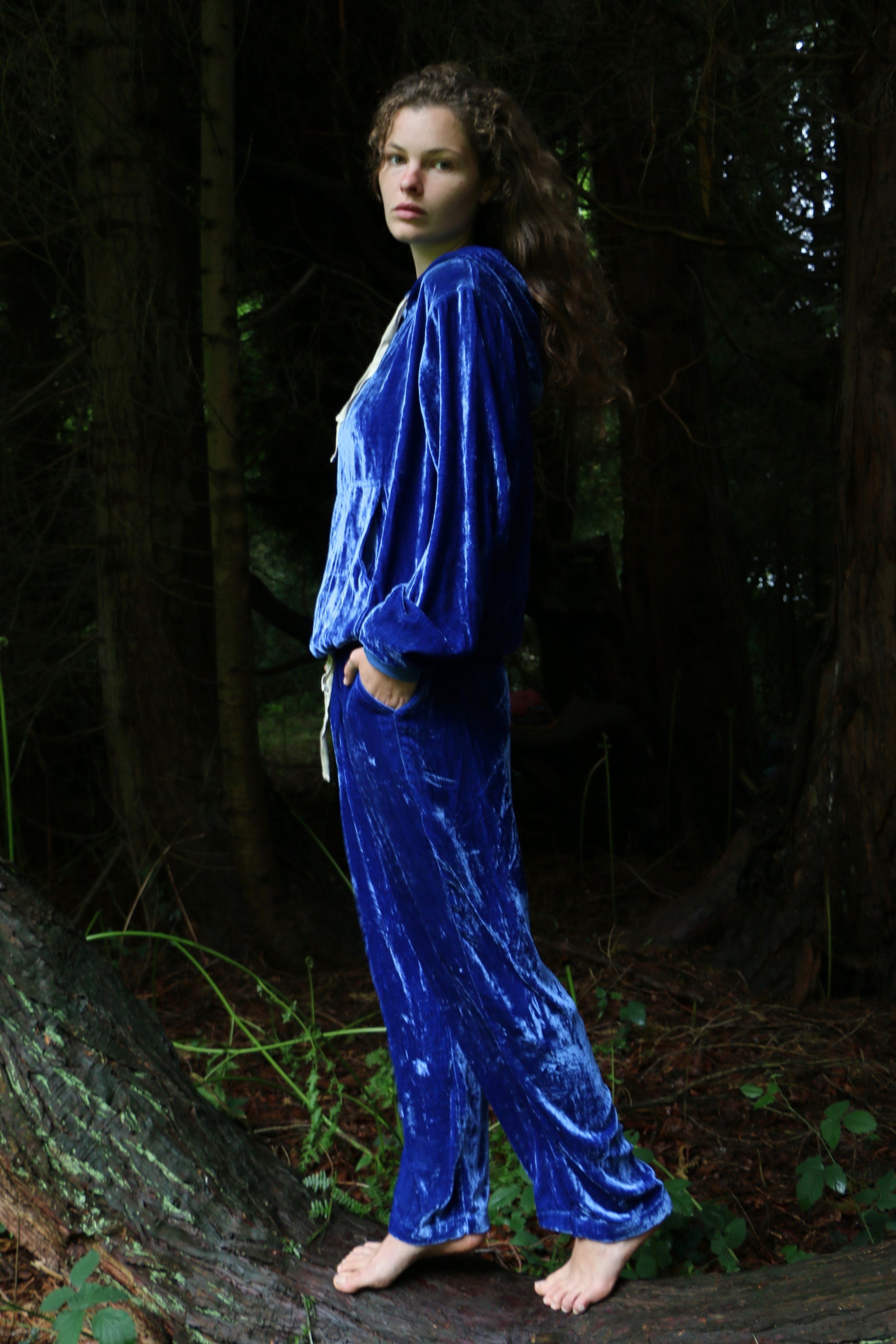 Can Posh Hoodie Pyjamas in Blue