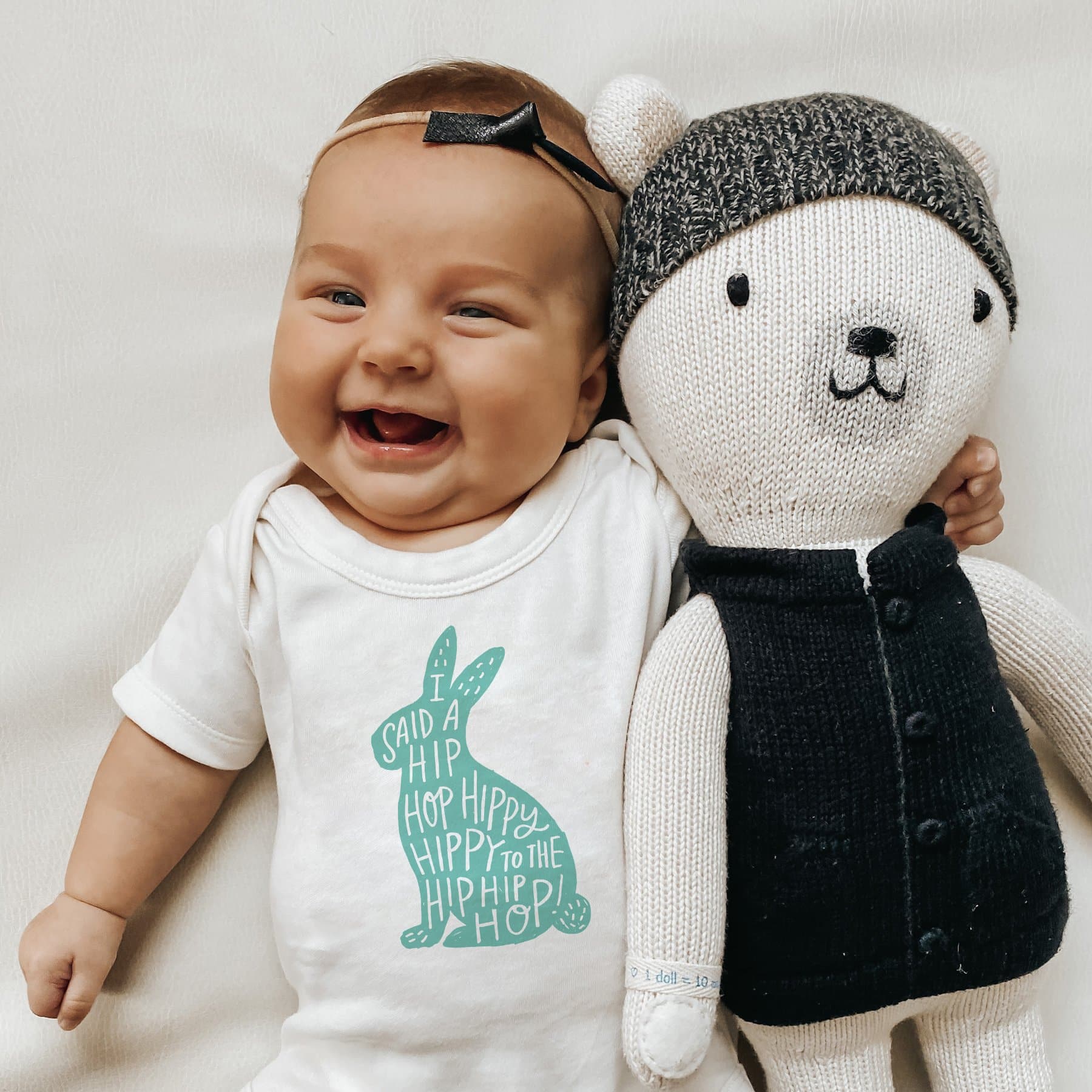 Graphic Bodysuit for Baby Hippy Hoppy