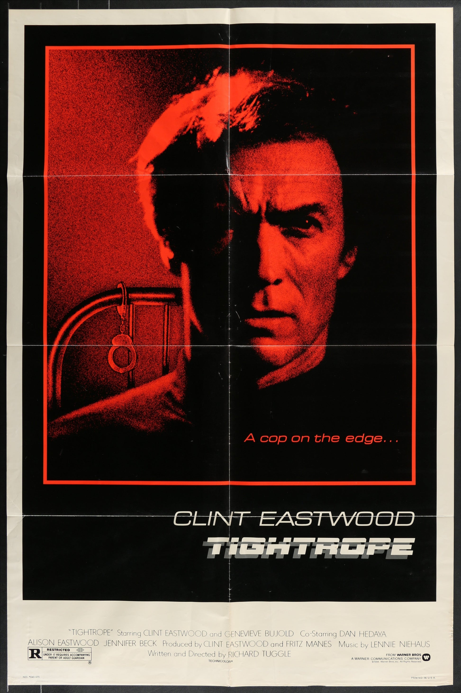 Tightrope (1984) Original US One Sheet Cinema Poster