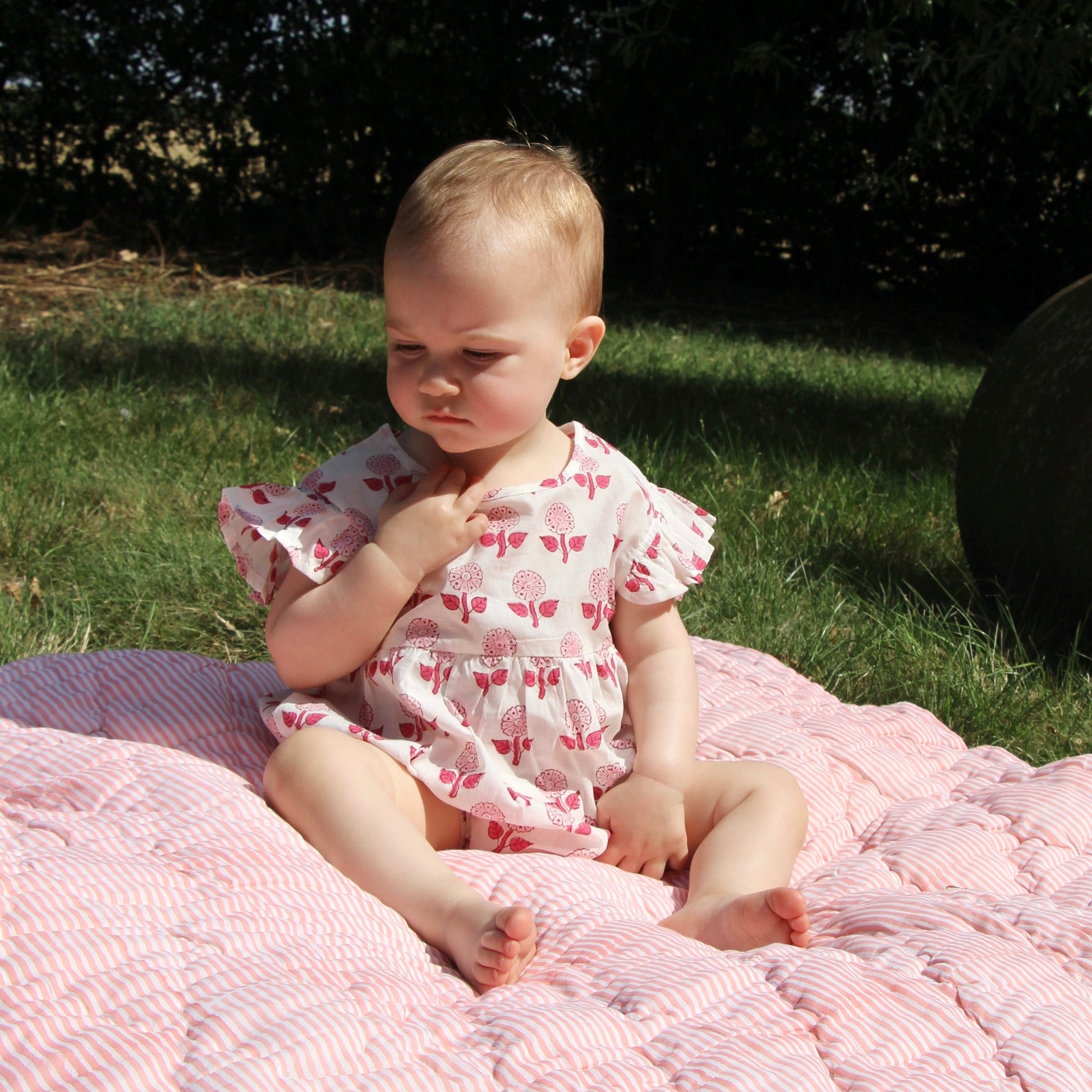 Frilly Bodysuit - Rose Floral