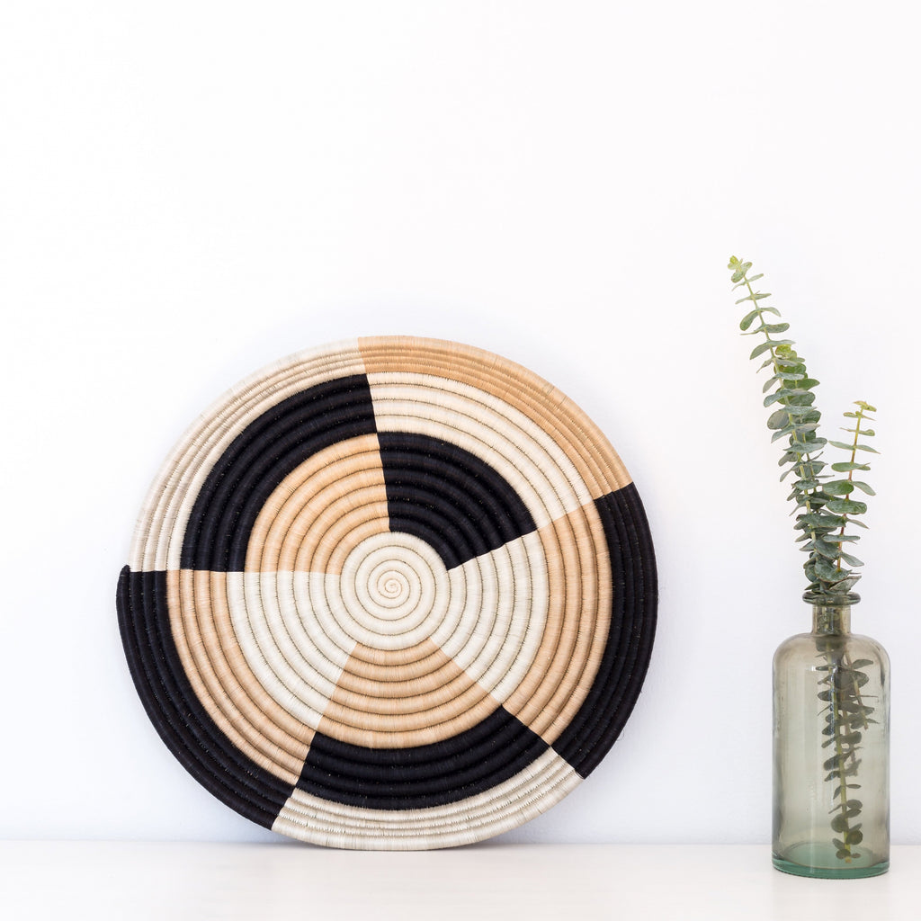 Woven Sisal Bowls in Black or Blush