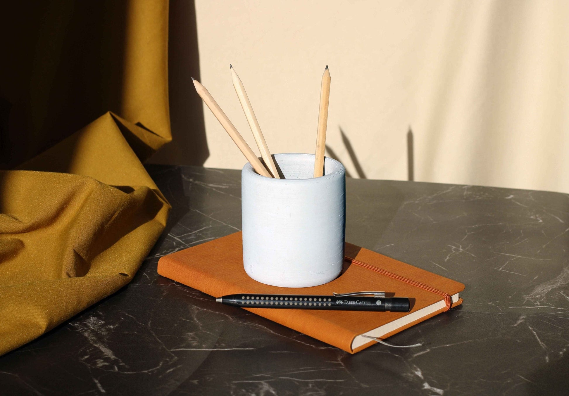 Handmade Concrete Pen and Pencil Holder