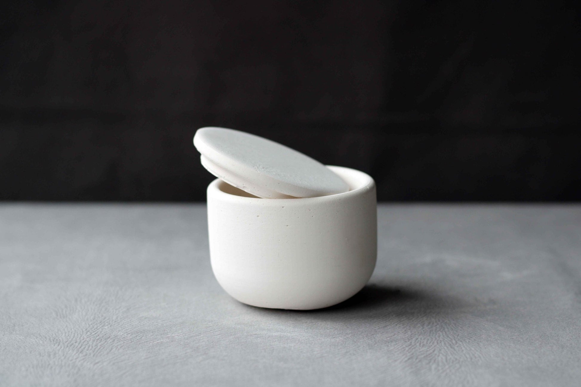 White Concrete Jewellery and Tealight Holder