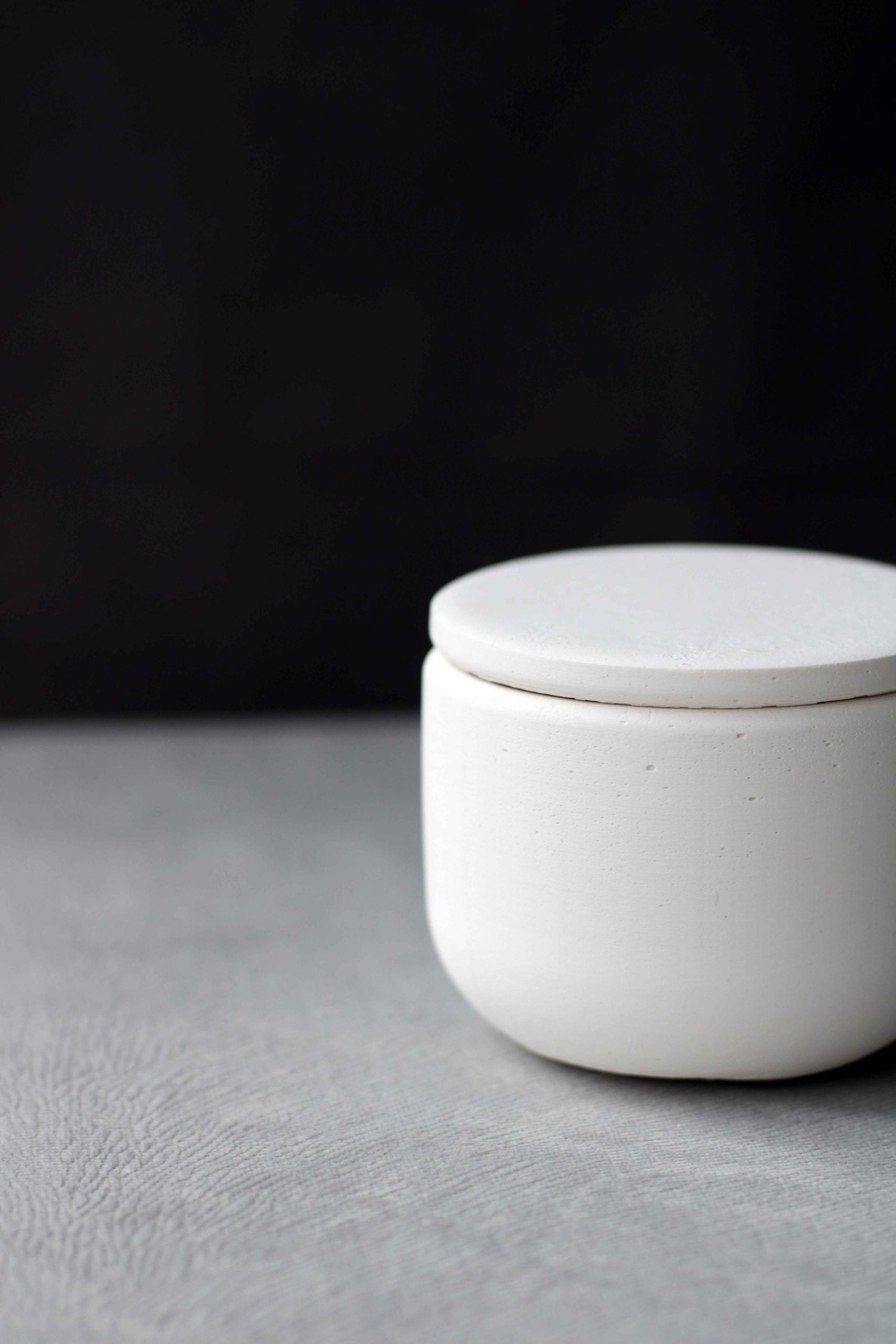 White Concrete Jewellery Holder and Tealight Stand