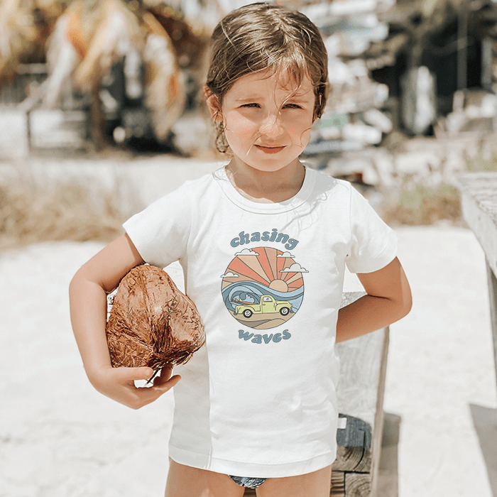 Chasing Waves Graphic Tee for Kids