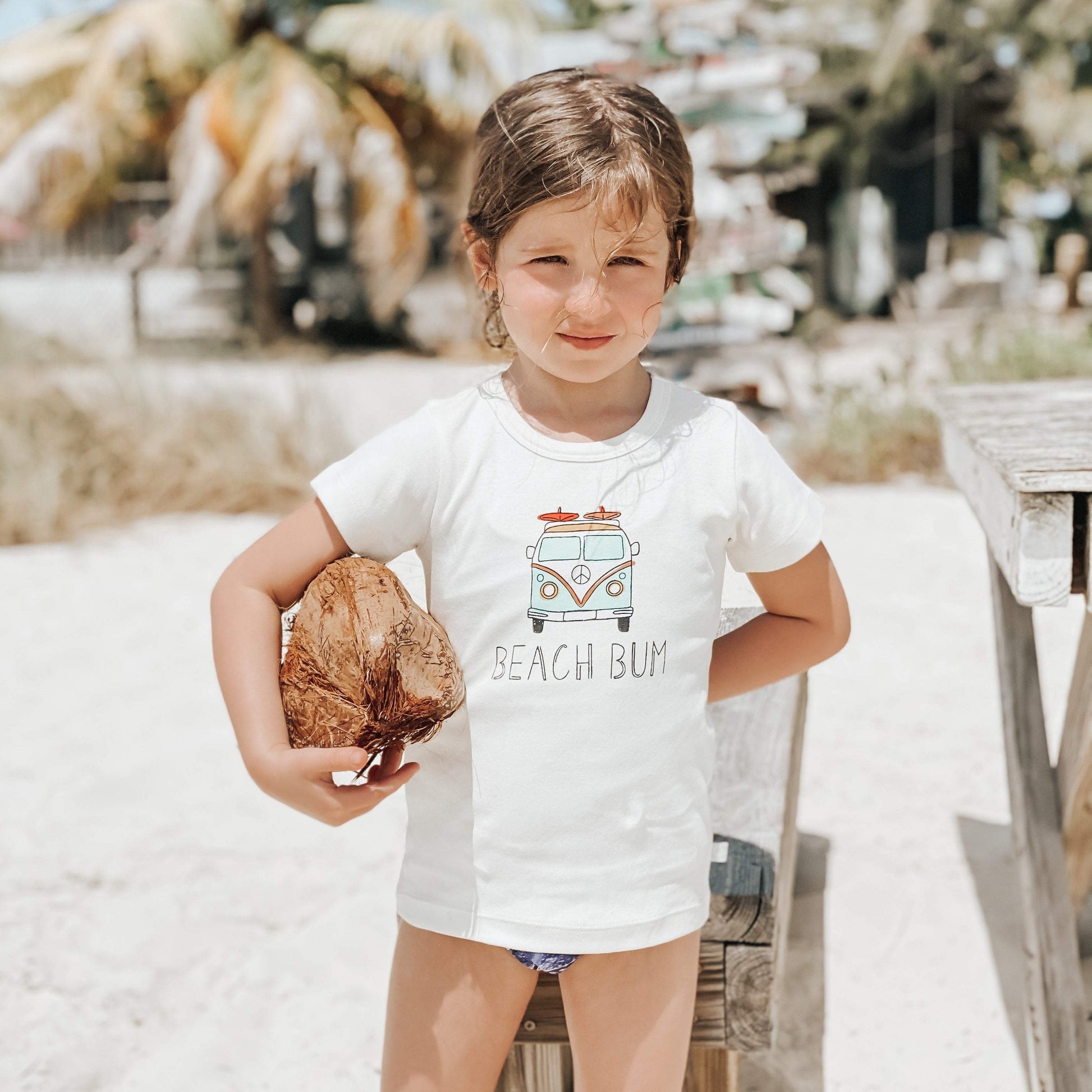 Beach Bum Graphic Tee for Toddlers