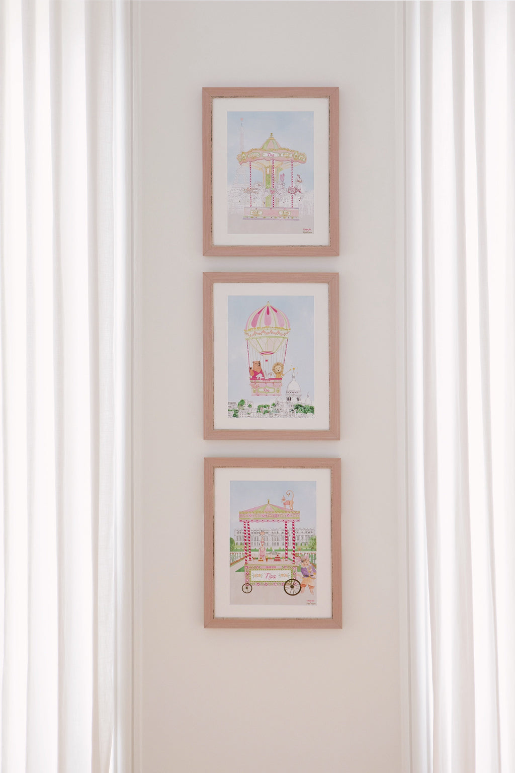 Personalised Hot Air Balloon of Montmartre for Boys