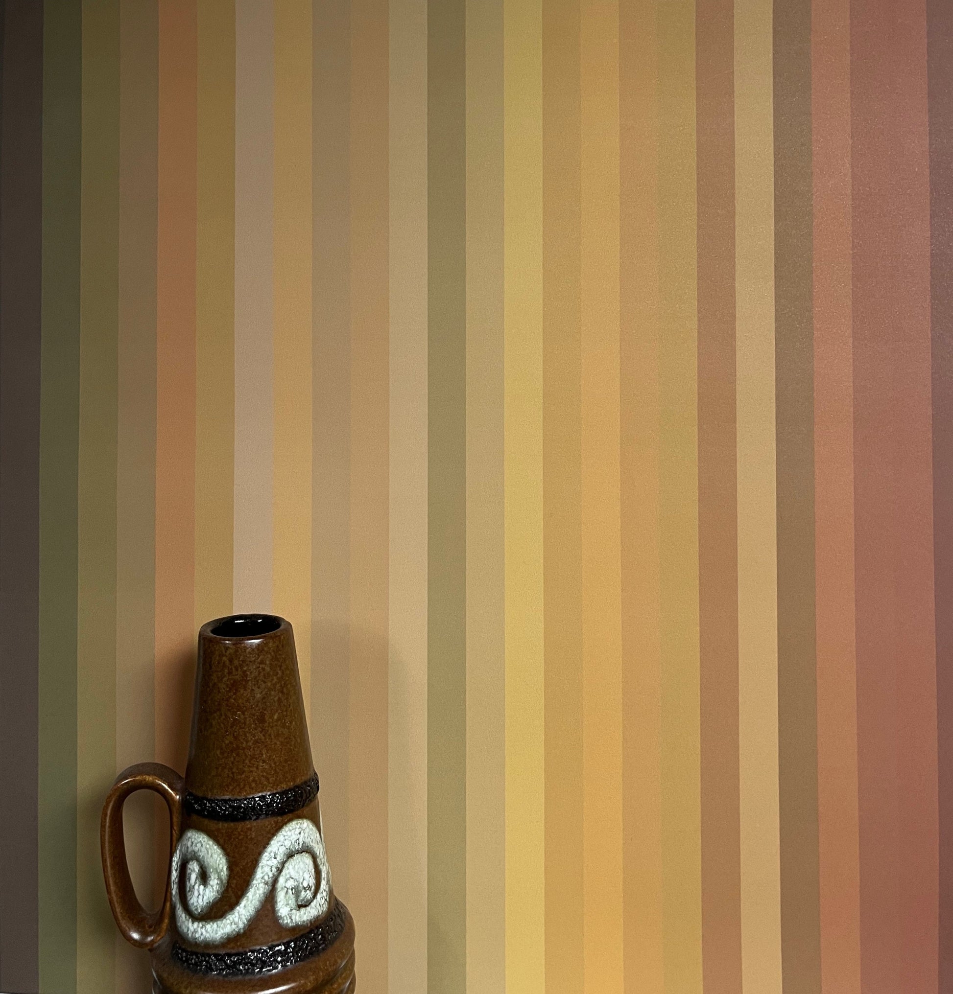 Tonal Stripe Wallpaper - Ochre