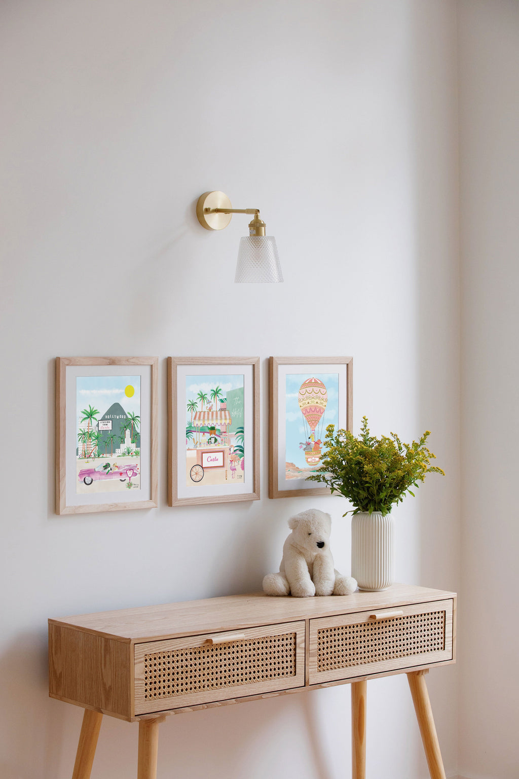 The Personalised Beverly Hills Artwork for girls