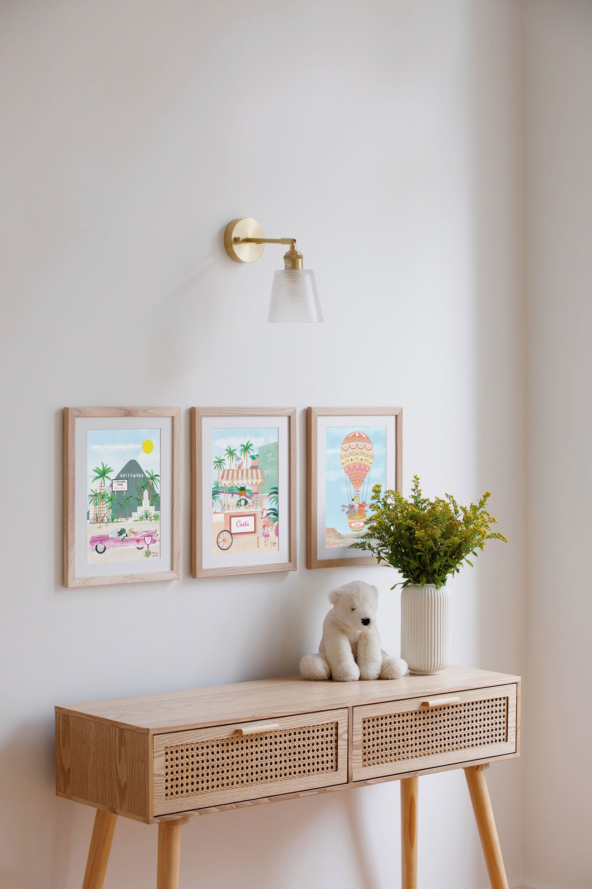 The Personalised Hollywood Artwork for girls