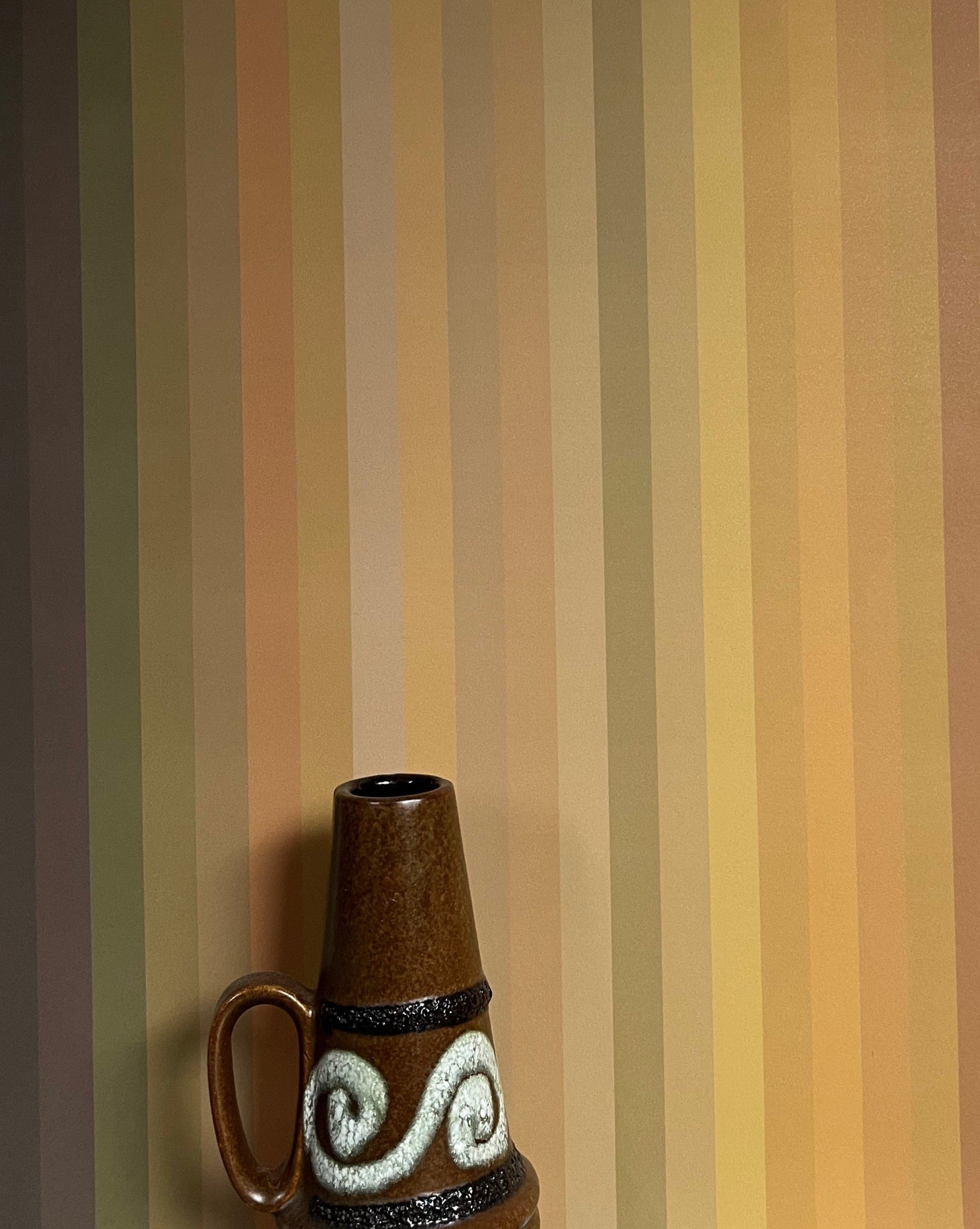 Tonal Stripe Wallpaper - Ochre