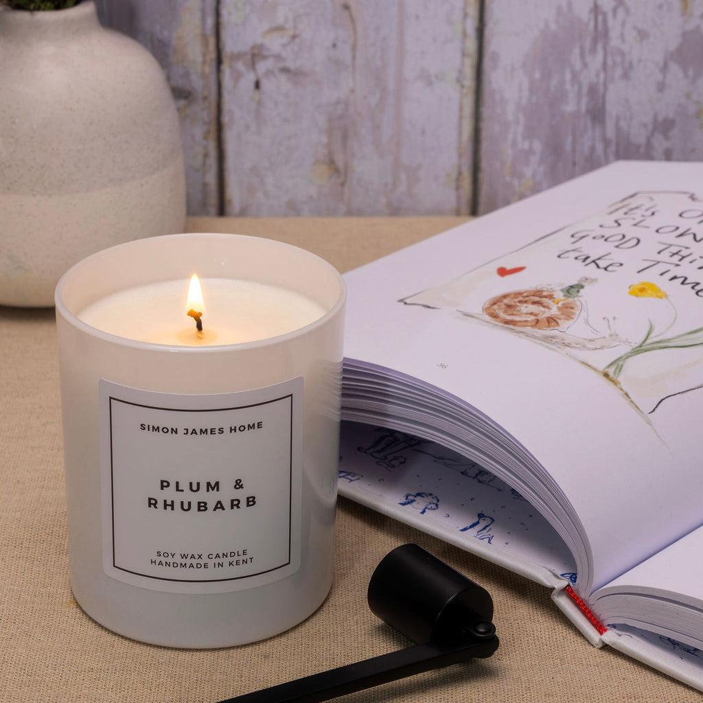 Plum & Rhubarb Handmade Soy Wax Candle