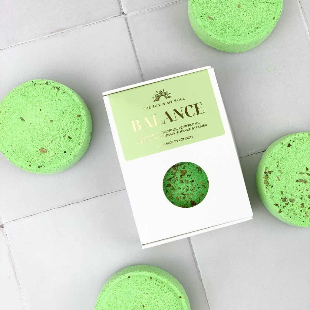 Balance Aromatherapy Shower Steamer Orange Eucalyptus Peppermint
