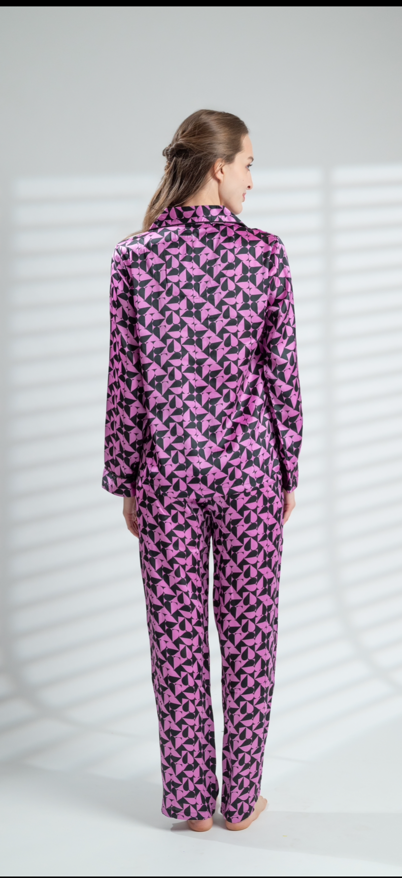 Valentine Wish Pyjamas in Pink and Black Hearts